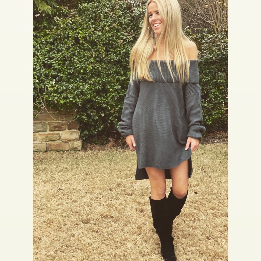 Side Slit Knitted Tunic